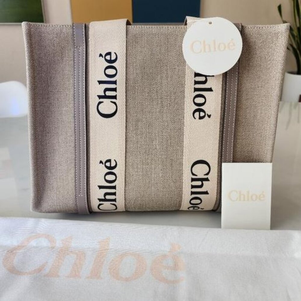 CHLOE MEDIUM WOODY TOTE BAG